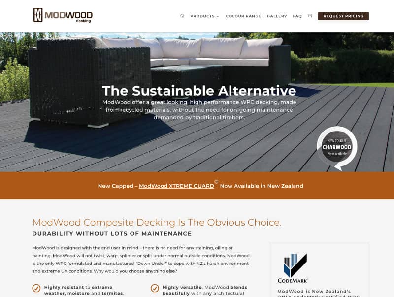 modwood website design christchurch nz
